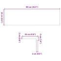 VidaXL Stopnie schodowe, 2 szt., surowe, 90x25x2 cm