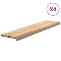 VidaXL Stopnie schodowe, 4 szt., surowe 110x25x2 cm lite drewno dębowe