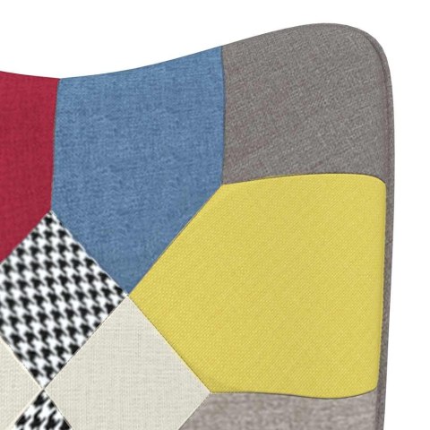 VidaXL Fotel, patchwork, obity tkaniną VidaXL Fotel, patchwork, obity tkaniną