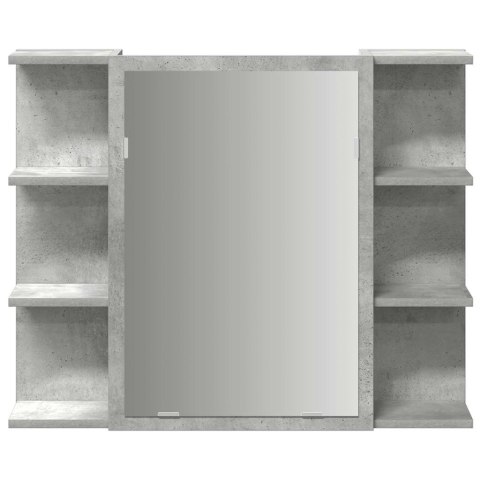 VidaXL Szafka łazienkowa z lustrem, szarość betonu, 80 x 20,5 x 64 cm VidaXL Szafka łazienkowa z lustrem, szarość betonu, 80 x 20,5 x 64 cm
