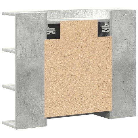 VidaXL Szafka łazienkowa z lustrem, szarość betonu, 80 x 20,5 x 64 cm VidaXL Szafka łazienkowa z lustrem, szarość betonu, 80 x 20,5 x 64 cm