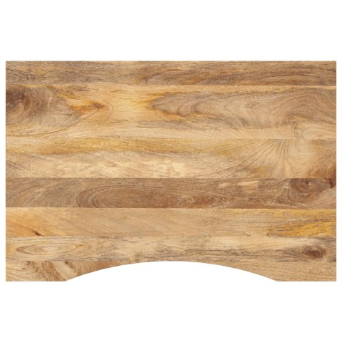 VidaXL Blat biurka, z wycięciem, 100x60x2,5 cm, surowe drewno mango