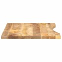 VidaXL Blat biurka, z wycięciem, 100x60x2,5 cm, surowe drewno mango