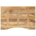 VidaXL Blat biurka, z wycięciem, 100x60x2,5 cm, surowe drewno mango