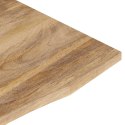VidaXL Blat biurka, z wycięciem, 100x60x2,5 cm, surowe drewno mango