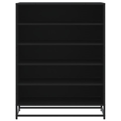 VidaXL Szafka na buty, czarna, 75x38x97,5 cm VidaXL Szafka na buty, czarna, 75x38x97,5 cm