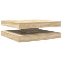 VidaXL Stolik kawowy obrotowy 360 stopni Sonoma Oak 90x90x34,5 cm