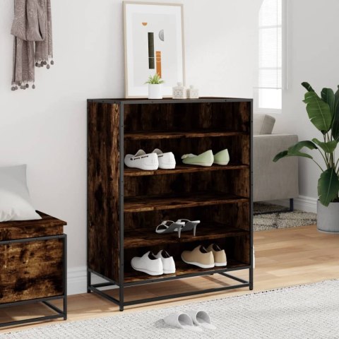 VidaXL Szafka na buty, przydymiony dąb, 75x38x97,5 cm VidaXL Szafka na buty, przydymiony dąb, 75x38x97,5 cm