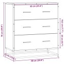VidaXL Szafka, szary dąb sonoma, 68x35x76 cm materiał drewnopochodny