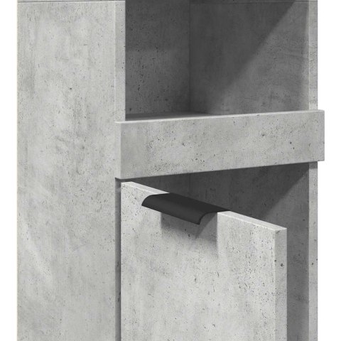 VidaXL Szafka łazienkowa, szarość betonu, 32x34x188,5 cm VidaXL Szafka łazienkowa, szarość betonu, 32x34x188,5 cm