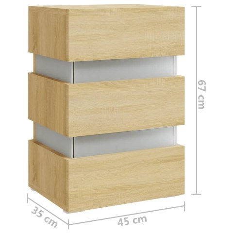 Szafka nocna, dąb sonoma, 45x35x67 cm, materiał drewnopochodny Szafka nocna, dąb sonoma, 45x35x67 cm, materiał drewnopochodny