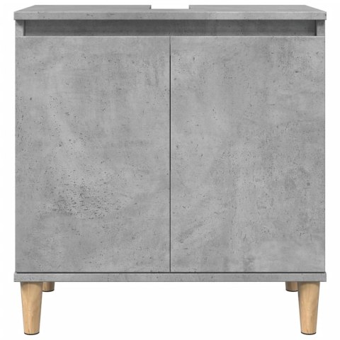 VidaXL Szafka pod umywalkę, szarość betonu, 58x33x60 cm VidaXL Szafka pod umywalkę, szarość betonu, 58x33x60 cm