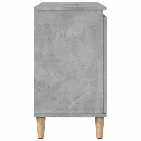 VidaXL Szafka pod umywalkę, szarość betonu, 58x33x60 cm VidaXL Szafka pod umywalkę, szarość betonu, 58x33x60 cm