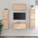  Szafki pod TV, 6 szt., lite drewno sosnowe