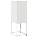  Komoda Biała 36x39x107 cm Stal walcowana na zimno