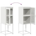  Komoda Biała 36x39x107 cm Stal walcowana na zimno