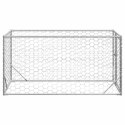  Zewnętrzna buda dla psa z drzwiami 2x1x1 m Stal ocynkowana