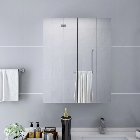 VidaXL Szafka łazienkowa z lustrem, biała, 60x15x75 cm, MDF VidaXL Szafka łazienkowa z lustrem, biała, 60x15x75 cm, MDF