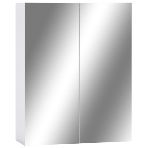VidaXL Szafka łazienkowa z lustrem, biała, 60x15x75 cm, MDF VidaXL Szafka łazienkowa z lustrem, biała, 60x15x75 cm, MDF