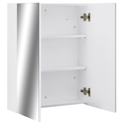 VidaXL Szafka łazienkowa z lustrem, biała, 60x15x75 cm, MDF VidaXL Szafka łazienkowa z lustrem, biała, 60x15x75 cm, MDF