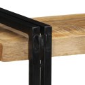  Półka ścienna 90x33x45 cm lite drewno surowe mango