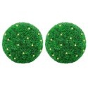  Sztuczne kule bukszpanowe z diodami LED 2 szt. Zielone 35 cm