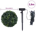  Sztuczne kule bukszpanowe z diodami LED 2 szt. Zielone 52 cm
