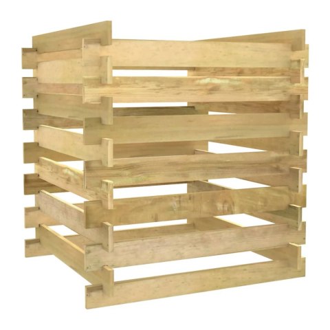 Kompostownik z listew, 90x90x90 cm, impregnowana sosna Kompostownik z listew, 90x90x90 cm, impregnowana sosna