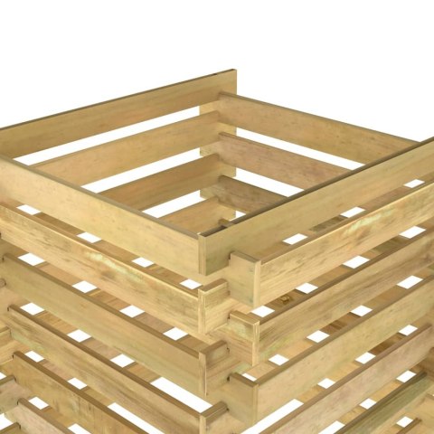 Kompostownik z listew, 90x90x90 cm, impregnowana sosna Kompostownik z listew, 90x90x90 cm, impregnowana sosna