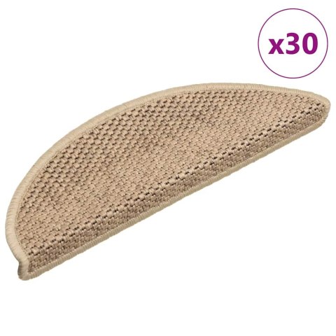  Maty na schody samoprzylepne sizal-look 30 szt. 56x17x3 cm