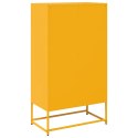 VidaXL Komoda wysoka Musztardowo-żółta 68x39x123 cm Stal