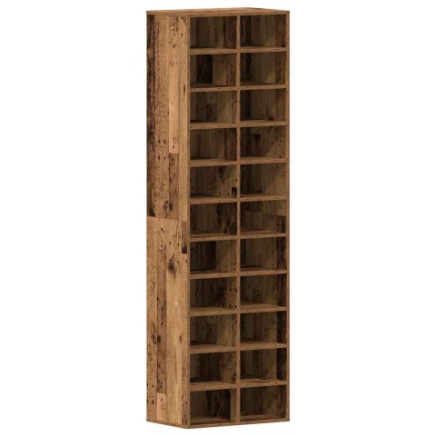 VidaXL Szafka na buty Stare drewno 54x34x183 cm Drewno klejone VidaXL Szafka na buty Stare drewno 54x34x183 cm Drewno klejone
