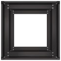  Doniczka Czarna 40x40x80 cm Stal walcowana na zimno