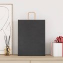  Torby papierowe 250 szt. z uchwytami Czarne 32x12x42 cm