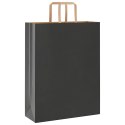  Torby papierowe 250 szt. z uchwytami Czarne 32x12x42 cm