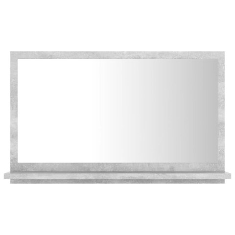 Lustro łazienkowe, szarość betonu 60x10,5x37 cm Lustro łazienkowe, szarość betonu 60x10,5x37 cm