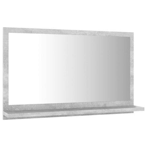 Lustro łazienkowe, szarość betonu 60x10,5x37 cm Lustro łazienkowe, szarość betonu 60x10,5x37 cm