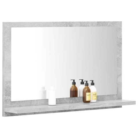 Lustro łazienkowe, szarość betonu 60x10,5x37 cm Lustro łazienkowe, szarość betonu 60x10,5x37 cm