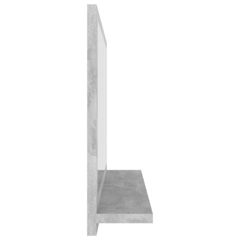 Lustro łazienkowe, szarość betonu 60x10,5x37 cm Lustro łazienkowe, szarość betonu 60x10,5x37 cm