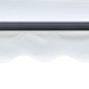  Ręcznie zwijana markiza z LED, 300 x 250 cm, kremowa