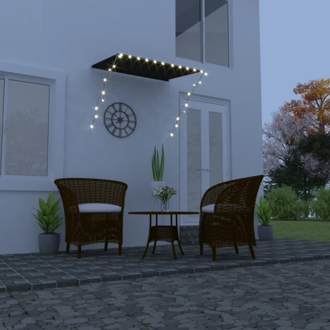  Markiza zwijana z LED, 150 x 150 cm, antracytowa