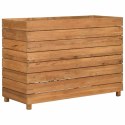  Podwyższona donica 100x40x72 cm drewno tekowe z recyklingu/stal