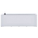  Podwyższona donica z systemem podlewania, biała, 100x43x33 cm