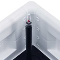  Podwyższona donica z systemem podlewania, biała, 100x43x33 cm