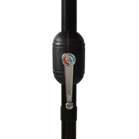 3-poziomowy parasol na aluminiowym słupku, czarny, 3 m 3-poziomowy parasol na aluminiowym słupku, czarny, 3 m