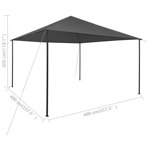 Altana, 4 x 4 x 3 m, antracytowa, 180 g/m² Altana, 4 x 4 x 3 m, antracytowa, 180 g/m²