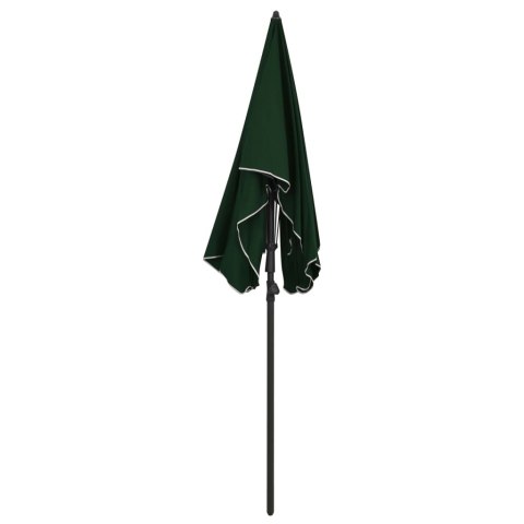 Parasol ogrodowy na słupku, 200x130 cm, zielony Parasol ogrodowy na słupku, 200x130 cm, zielony
