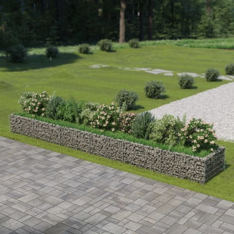  Podwyższona donica gabionowa, galwanizowana stal, 540x90x50 cm