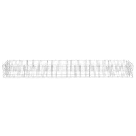 Podwyższona donica gabionowa, galwanizowana stal, 540x90x50 cm Podwyższona donica gabionowa, galwanizowana stal, 540x90x50 cm