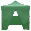  Zielony, składany namiot, 3 x 3 m, z 4 ściankami